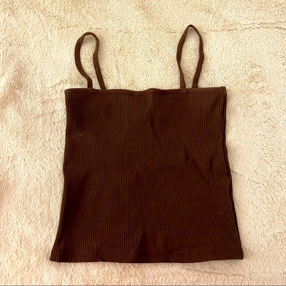 Cotton on brown tank top in S